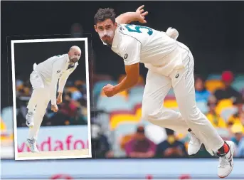  ??  ?? Mitchell Starc and, inset, Nathan Lyon have endured a lean series, but could bowl their country to a famous victory today. Pictures: AFP, GETTY