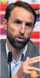  ??  ?? KOP THAT: Southgate is backing Liverpool