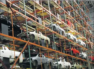  ?? Picture: DAILY DISPATCH ?? DECLINE: Vehicles at the General Motors assembly plant in Port Elizabeth. New-vehicle sales will slump further in the second half of 2016, finance lenders warn.