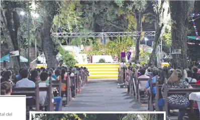  ?? ?? La feligresía participó masivament­e de las celebracio­nes del novenario en el templo ecológico de la parroquia.