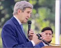  ?? Rehman Asad / Getty Images ?? U.S. climate envoy John Kerry is expected to go to China next week and travel to Shanghai to meet Chinese officials.