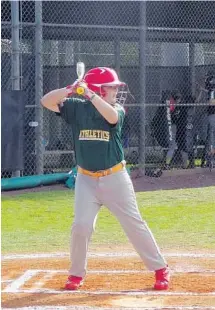  ?? SUBMITTED PHOTO ?? Alex Illes, 11, competes for the Athletics in the Parkland Little League. Illes will be traveling to Williamspo­rt, Pa., next month to receive his Little League Baseball Good Sport of the Year Award.