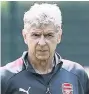  ??  ?? YESTERDAY: Boss Wenger