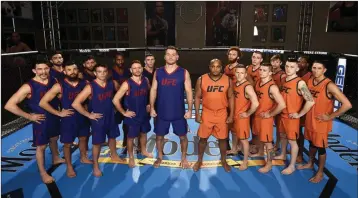  ??  ?? Richie Smullen (second from right) during his time on ‘The Ultimate Fighter’ programme.