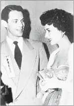  ??  ?? edwin howard with elizabeth taylor in 1951.