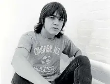  ??  ?? Malcolm Young from AC/DC posed in a studio in London in August 1979.