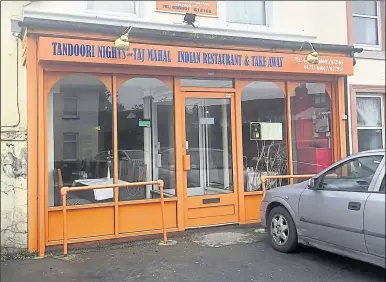  ??  ?? Tandoori Nights was visited by council inspectors last month