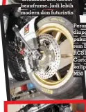  ?? ?? Perangkat cieet diupgrade, pakai master rem Brembo RCS17 Corsa Corta dan kaliper Brembo M50