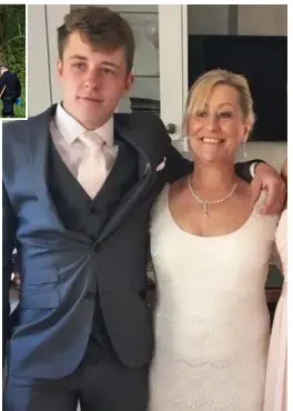 ??  ?? Loving mother: Victim Julia James, 53, with her son Patrick