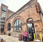  ?? STEVE STEPHENS/SPECIAL TO COLUMBUS DISPATCH ?? The Whiskey Rebellion is remembered at Wigle Distillery in Pittsburgh.