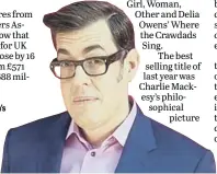  ?? ?? Richard Osman’s The Thursday Murder Club was among most popular books last year