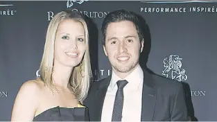  ??  ?? Alexandre Bilodeau, two-time Olympic champion skier, and wife Sabrina