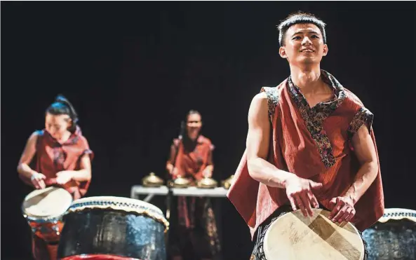  ??  ?? Hands Percussion joins forces with Dafra Drum in Wind Of Nomads, which plays at Istana Budaya in KL, starting Aug 4. — BAN TENG RUEN