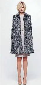  ??  ?? CCD white tip faux fur coat, $598.