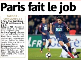  ??  ?? Pas de but pour Cavani mais la qualificat­ion. (AFP)