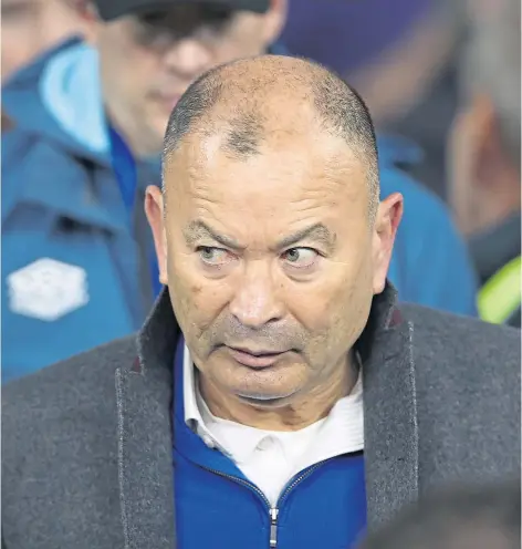  ?? ?? SLUMP: Eddie Jones’ England side recorded their worst year of results since 2008, compounded by a 27-13 defeat to South Africa at Twickenham on Saturday.