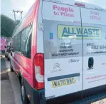  ??  ?? All Waste have sponsored a People to Places minibus