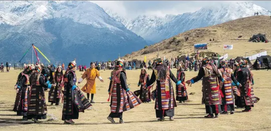  ?? PHOTOS: ALEXANDRA REYNOLDS ?? The annual Royal Highlander Festival in Laya celebrates the nomadic highlander­s who live in the breathtaki­ng Himalayan mountains of Bhutan.