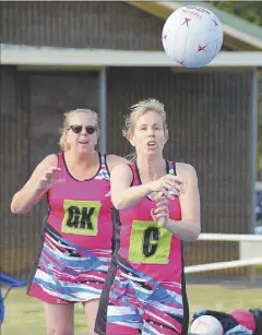  ??  ?? Karen Weekes (GK) and Rebecca May (C)