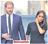  ?? ?? Bosszantás
Harry és Meghan épp Vilmos beszédének kezdetére időzítette a hercegné nagy bejelentés­ét