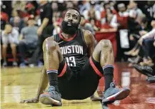  ?? Elizabeth Conley / Houston Chronicle ?? James Harden and the Rockets have suffered a backslide on the heels of their 14-game winning streak.