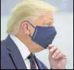  ?? REUTERS ?? US President Donald Trump sports a mask at a pharma plant in North Carolina.