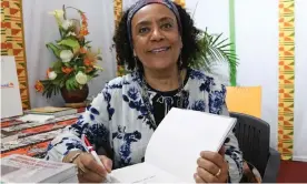  ??  ?? ‘At first African authors were surprised that they could keep their rights for Africa’ … Véronique Tadjo at the 11th Abidjan book fair in 2019. Photograph: Issouf Sanogo/AFP via Getty Images