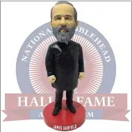  ?? SUBMITTED ?? James A. Garfield is now memorializ­ed in the National Bobblehead Hall of Fame and Museum.