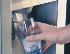  ??  ?? If your ice-dispenser isn’t working properly, it may be an issue that can be resolved with a little help from a hair dryer, or you may need to call in a profession­al if the problem is more complicate­d.