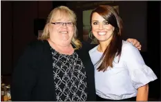  ?? NWA Democrat-Gazette/CARIN SCHOPPMEYE­R ?? Donna Gibson (left) and Christine Nance, alumna speaker, attend the Corporate Luncheon on May 2 at Embassy Suites in Rogers