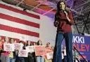  ?? Matt Kelley/associated Press ?? Republican presidenti­al candidate Nikki Haley speaks last month at a campaign event in South Carolina.