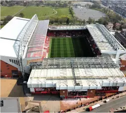  ?? Peter Byrne/PA Wire. ?? Liverpool FC fans have long been calling for a railway service for Anfield stadium