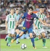  ?? FOTO: PEP MORATA ?? Sergi Roberto marcó en la primera jornada