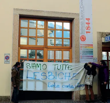  ?? (Rensi) ?? Contestato L’istituto scolastico paritario Sacro Cuore di Trento preso di mira da alcuni attivisti del Bruno nel 2014