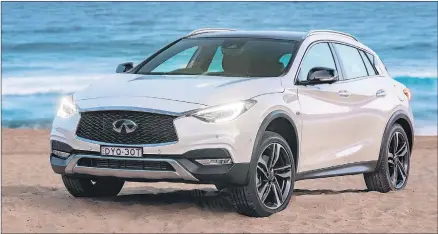  ??  ?? HANGING ON: Infiniti remains committed to the Australian market, despite pulling out of the UK – one of its biggest right-hand-drive markets – and losing key models such as the Q30 and its QX30 twin.