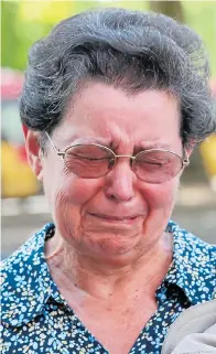  ?? Pictures: EPA ?? Anguish... Soraya’s mother Bernadette yesterday