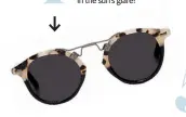  ??  ?? 4
SUNGLASSES ARE A MUST FOR YOUR
TRAVEL BAG… will prevent you from squinting in the sun’s glare!