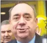  ??  ?? ALEX SALMOND: Is aiming to win the seat from the LibDems.