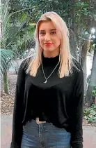  ??  ?? Servilles graduate Brooke who grew up in Hillcrest and attended Westlake Girls High School, is now a profession­al stylist at its Takapuna salon.