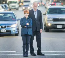  ?? ARLEN REDEKOP ?? Joy MacPhail and Allan Seckel are heading up the Mobility Pricing Independen­t Commission that’s working on a plan to reduce traffic congestion on Metro Vancouver roads.