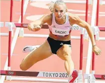  ?? ?? Siebenkämp­ferin Ivona Dadic tritt bei den Staatsmeis­terschafte­n in St. Pölten über die 100 Meter Hürden an.