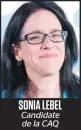  ??  ?? SONIA LEBEL Candidate de la CAQ