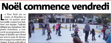  ?? (Photo archives A. P.-B.) ?? La patinoire écologique reviendra à Beaulieu-sur-Mer dès le  décembre.