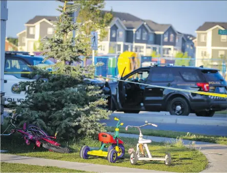  ?? AL CHAREST/FILES ?? Calgary police first used a non-lethal weapon in an encounter with a civilian before firing a pistol and killing him Friday in Redstone.