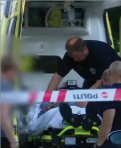  ?? FOTO: LOCAL EYES ?? Kasper Knoth blev fragtet til Odense Universite­tshospital, hvor laeger forgaeves forsøgte at redde hans liv.