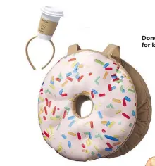  ??  ?? Donut and hot cocoa fascinator for kids, $24.99 at Winners.