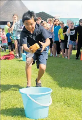  ?? Photo / Bethany Rolston ?? Te Awamutu Primary School student Jah-Rome McCallum, 9, joins in the fun and games.