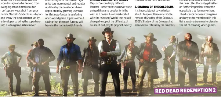  ??  ?? RED DEAD REDEMPTION 2