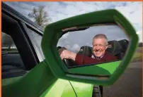  ?? Picture: Gordon Terris ?? Clockwise from main image: Scotland’s First Minister Nicola Sturgeon tries out a scooter in Troon; Scottish Liberal Democrat leader Willie Rennie drives a Lamborghin­i at Ingliston Racing Circuit at the Royal Highland Centre; and Labour’s Anas Sarwar with ex-footballer John Hartson in Edinburgh