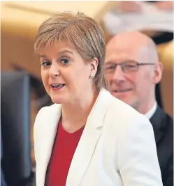  ?? Picture: PA. ?? First Minister Nicola Sturgeon helped set up the Sustainabl­e Growth Commission that has delivered the report.